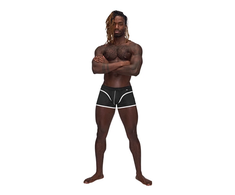 Male Power Sport Mesh Mini Short L Juodas Athletic Design