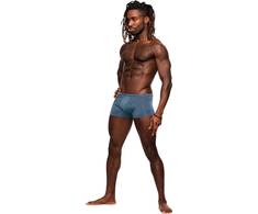 Mėlyna Male Power Inter-mingle Mini Short L Mėlyna - Low Waist Anatomical Fit