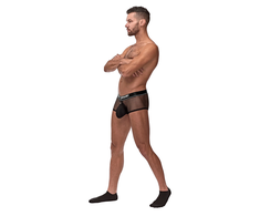 Male Power Mini Short Juodas M - Removable Pouch, Elastic System