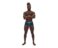 Male Power Uplift Mini Short S Juodas Satin Waistband Comfort Fit
