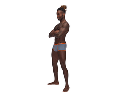 Male Power Uplift Mini Short XL Pilkas - Supportive Satin Waistband