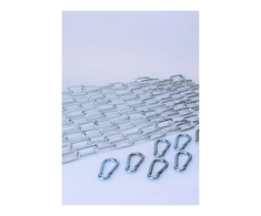 Mr Sling Mister B Large Link Chain Set 5x120cm + 10 Chrome Carabiners Heavy Duty
