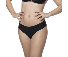 Bye Bra Invisible Panties XL - Nude &amp; Juodas Seamless 2 vnt. Comfort Fit