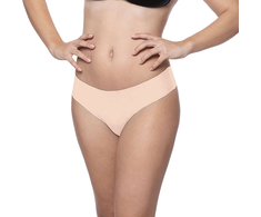 Bye Bra Invisible Thong Set Nude &amp; Juodas M - Seamless Comfort Duo
