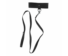 Sportsheets S&amp;M Adjustable Juodas Collar with 48-inch Lead