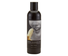 Earthly Body Hemp Seed Banana Massage Oil 237ml - Edible, maitininantis Formula