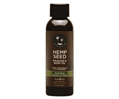 Earthly Body Guavalva Natural Massage Oil 60 ml - Hemp &amp; Vitamin E Blend