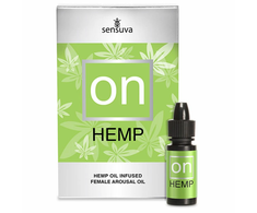 Sensuva ON Arousal Oil Hemp 5ml - Botanical Moisturizing Formula