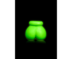 Ouch By Shots Ouch! Glow in the Dark Ball Gag Adjustable Neon Žalias Priedas