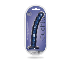 Ouch By Shots Ouch! Beaded Silicone Intimate Machine 20.5cm Metallic Suction Base