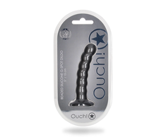 Ouch By Shots Ouch! Beaded Silicone G-Spot Intimate Device 13 cm Metallic Finish