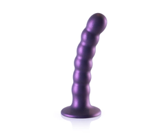 Ouch By Shots Ouch! Beaded Silicone G-Spot Model 13cm Metallic Suction Base