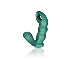 Ouch By Shots OUCH! Beaded Vibrating Prostate Device Metallic Žalias with Remote