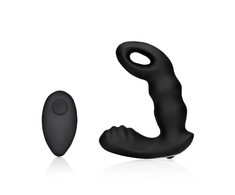 Ouch By Shots OUCH! Beaded Remote-Control Intimate Massager Juodas Silicone 10 Modes