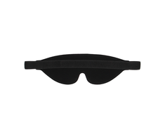Ouch By Shots Ouch! Leather Eye Mask with Raudona Lettering - Adjustable, Juodas/Raudona