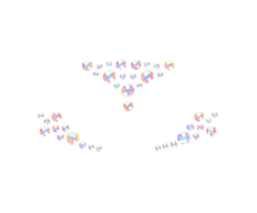 Ouch By Shots Bijoux Indiscrets Glow Face Stickers - Luminous Body Jewelry, Self-Adhesive
