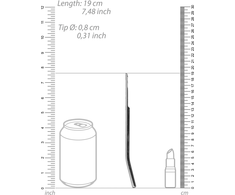 Ouch By Shots Mystim Stainless Steel Urethral Dilator 0.3/8 mm - Precision Model