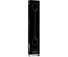 Ouch By Shots Ouch! Adjustable Steel Spreader Bar with Velcro Cuffs 54.5cm Juodas