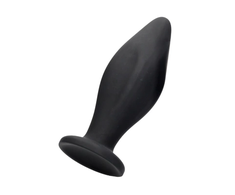 Ouch By Shots Edgy Silicone Plug with Suction Base - Juodas, Medium Size