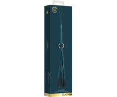 Ouch By Shots OUCH Halo Luxury Leather-Look Impact Flogger with Gold Accents