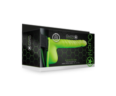 Ouch By Shots OUCH! Glow-in-the-Dark Ribbed Adjustable Hollow Strap-On 21cm