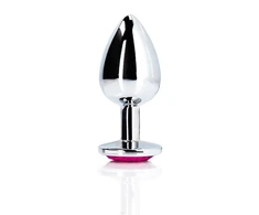 Ouch By Shots Heart Gem Butt Plug - Medium