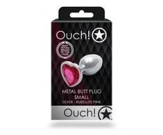 Ouch By Shots Heart Gem Butt Plug - Small