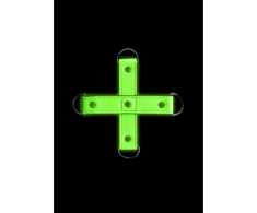Ouch By Shots Ouch! Hogtie Restraint System Glow in the Dark Fluorescent Žalias