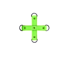 Ouch By Shots Ouch! Hogtie Restraint System Glow in the Dark Fluorescent Žalias