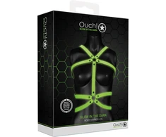 Ouch By Shots Ouch! Body Armor Glow in the Dark Full Body Harness L/XL