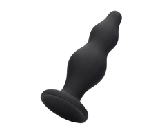 Ouch By Shots Shots Bubble Silicone Plug with Suction Base Juodas Medium