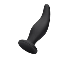 Ouch By Shots Shots Curve Silicone Intimate Plug with Suction Base Juodas