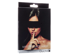 Ouch By Shots Ouch! Mystere Lace Mask Elegant Juodas Eye Priedas