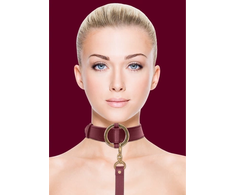 Ouch By Shots OUCH HALO Premium Collar and Leash Set - Gold Accents, Adjustable Fit