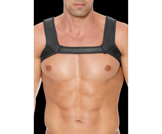 Ouch By Shots Ouch! Neoprene Chest Harness S/M - Adjustable Comfort Fit Juodas