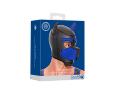 Ouch By Shots Mėlyna OUCH! Neoprene Puppy Mask Mėlyna - Adjustable Detachable Muzzle Hood