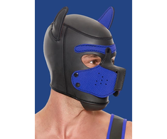 Ouch By Shots Mėlyna OUCH! Neoprene Puppy Mask Mėlyna - Adjustable Detachable Muzzle Hood