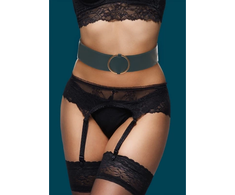 Ouch By Shots Ouch Halo Waist Belt L/XL with Adjustable Bondage Rings, Gold Details