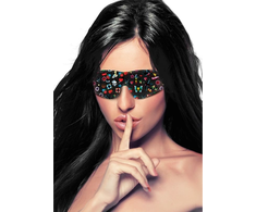 Ouch By Shots Loving Joy Printed Eye Mask - Adjustable Soft Sleep &amp; Relaxation Cover