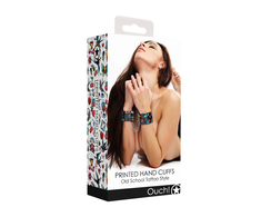 Ouch By Shots OUCH! Printed Adjustable Ankle Cuffs with Velcro Closure - Universal Fit