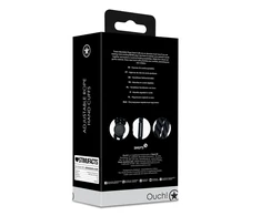 Ouch By Shots Ouch! Adjustable Soft Rope Restraints - Juodas, Custom Fit Design