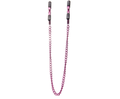 Ouch By Shots Ouch! Adjustable Stainless Steel Nipple Clamps with Chain - Nickel-Free