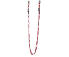 Ouch By Shots Ouch! Adjustable Stainless Steel Nipple Clamps with Chain, Nickel-Free