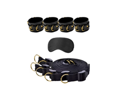 Ouch By Shots Sportsheets Limited Edition Adjustable Bed Restraint System with Mask
