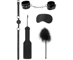 Ouch By Shots Ouch! Rinkinys BDSM Introductory Bondage Kit #4 - Juodas