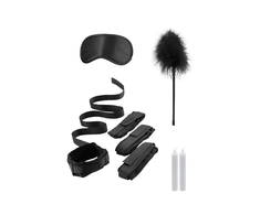 Ouch By Shots Bed Bindings Restraint System with Adjustable Velvet Cuffs &amp; Accessories