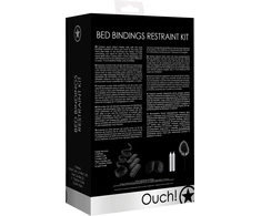 Ouch By Shots Loving Joy Bed Bondage Kit - Adjustable Velvet Cuffs &amp; Accessories