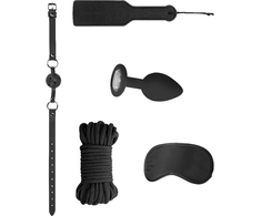 Ouch By Shots Sinner Gear Introductory Bondage Kit #5 - Juodas Starter Set with Accessories