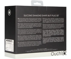 Ouch By Shots Diamond Shape Butt Plug Set
