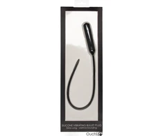 Ouch By Shots OUCH! Silicone Vibrating Extra Long Intimate Sounding Probe Juodas